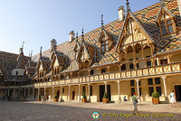 Colourful glazed-tile roof