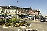 The village of Chateaubriant, and it's market day! 