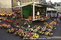 The village of Chateaubriant, and it's market day! 