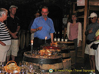 Wine-tasting, Gevry-Chambertin, Cote d'Or, France