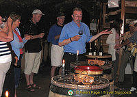 Wine-tasting, Gevry-Chambertin, Cote d'Or, France