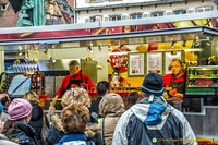 A Belgian frites stand