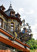 Ornate sign of Dr. Pauly Bergweiler