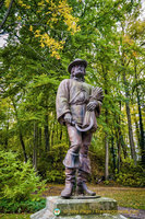 Sculpture of Dinkel Bauer in the city park