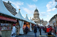 Tents at the Christmas market