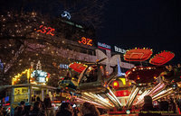 Christmas market joy rides