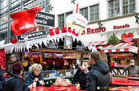 Glühwein and snacks