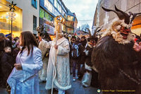 St Nicholas and his Krampus companions