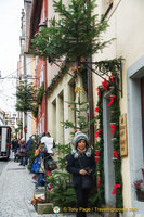 Christmas decorations in Rothenburg