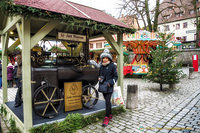 Roasted chestnuts stall