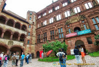 Otto Henry Building to the right houses the German Apothecary Museum