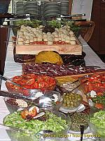 The daily salad bar on board
[Main Locks - Europe River Cruise - Germany]