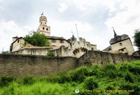 View of Marksburg Castle from the car park