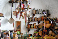 Marksburg - Great Hall kitchen jugs and jars