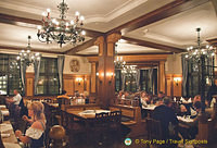 The Bräustüberl restaurant on the first floor