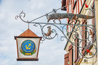 Signage for Anker Brewery in Nördlingen