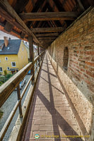 Paved section of the Nördlingen city wall