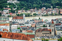 View of Passau from the Observation Tower