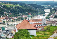 Aerial view of Passau