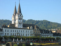 Twin towers of St. Severus Church