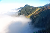 Fog engulfed Tegelberg