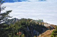 Tegelberg in a sea of clouds