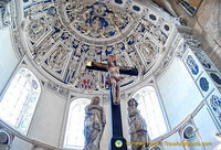 Baroque stucco work of the west choir vault