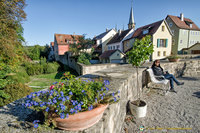 Outside Weikersheim marktplatz