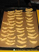 Tray of Vanillekipferl ready for the oven