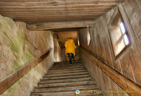 Timber steps up to the Rothenburg wall