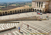 View of the Lower plaza as seen from the Upper section