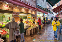 Enjoying the food shopping tour