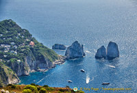 View of the Faraglioni Rocks from Monte Solaro