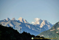 View of the Dolomites