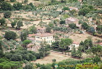 View of the Tuscan countryside