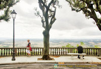 Enjoying the views from Piazza Garribaldi