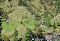 View down into the valley