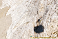 Shadow of the Lagazuoi cable car