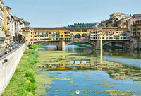 River Arno at low tide