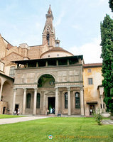 West facade of Pazzi Chapel