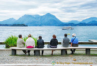 Enjoying the views of Lake Maggiore