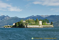 View of Isola Bella's Italianate gardens