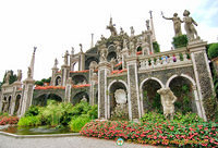 The amphitheatre of Isola Bella formal gardens