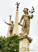 Isola Bella garden statues