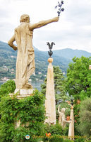 The magnificent statues of Isola Bella gardens