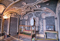 Palazzo Borromeo Grotto with a prehistoric dug-out canoe