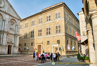 Piazza Pio II, the main square in Pienza