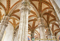 Ceiling of the Pienza Duomo nave