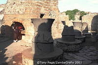 Casa del Forno, once the only large bakery in Pompeii