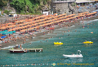 View of Positano beach